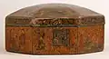 The figural decoration of this example shows a strong relationship to paintings of the 17th century.[42]