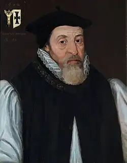 Oil on canvas painting of John Whitgift