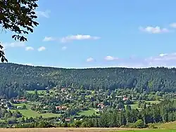 View from the east