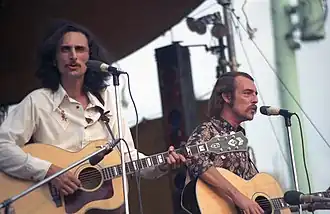 Tom Shipley (left) and Mike Brewer in 1971