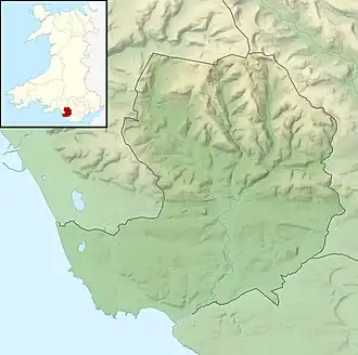 Kenfig Pool is located in Bridgend