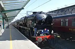 Arriving in Carlisle with the York to Carlisle leg of "The Great Britain XI" on Fri 20th April 2018.