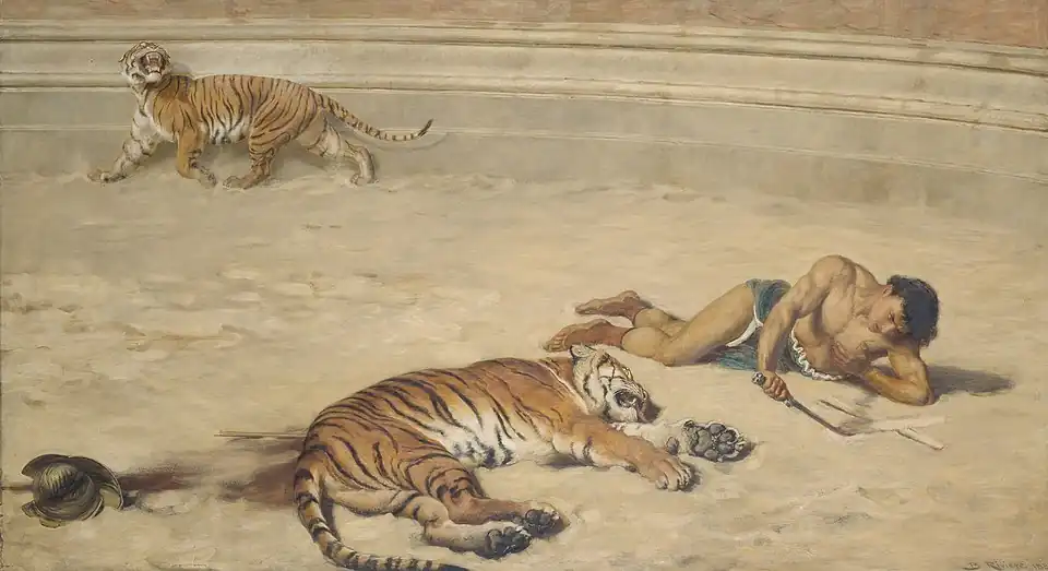 A Roman Holiday by Briton Rivière