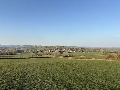 View of Broadwindsor from Lewesdon Hill