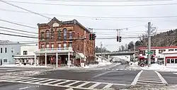 Broome St and Main St in Marathon Village