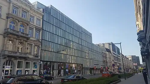 Théâtre national Wallonie-Bruxelles on the Boulevard Émile Jacqmain
