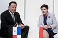 Polish Prime Minister Szydło with Juan Carlos Varela (2016)