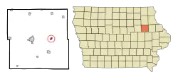 Location of Winthrop, Iowa