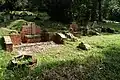 Grave built out of brick