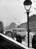 1965: Berlin-Lichtenberg station in winter