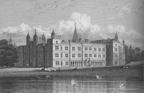 Burghley House from Jones's Views of the Seats of Noblemen and Gentlemen (1829)