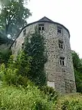 „Trommel“(drum): Northside of castleruin Stadt Wehlen