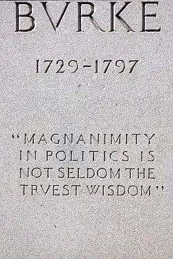 Front inscription
