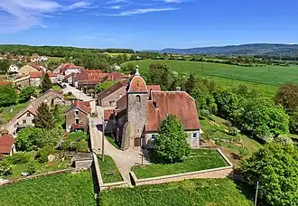 The church in Bussières