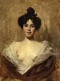 Bust of a young woman