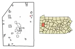 Location of Fairview in Butler County, Pennsylvania.