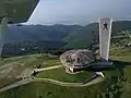 Monument seen from the air