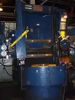 CNC VTL, 46" (1168&nbsp;mm) Bullard High Column Dynatrol, built mid-1960s
