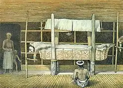 Image 38Canoe-sarcophagus of the Dayak: a burial that recalls the Malagasy tradition that former Ntaolo Vazimba and Vezo buried their dead in canoe-sarcophagi in the sea or in a lake (from History of Madagascar)