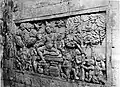 Tjandi Mendoet temple, relief in the interior near the entrance