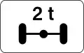 Vehicles having overall length weight limit on one axle exceeding the specified weight limit on one axle