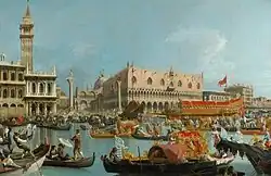The Bucintoro Returning to the Molo on Ascension Day after the Ceremony of Wedding the Adriatic