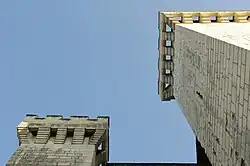 Fortified towers.