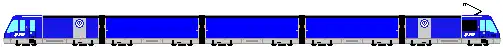 The CarGoTram consists of five segments.