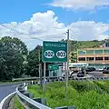 PR-152 north near PR-802 and PR-803 junction in Cedro Arriba, Naranjito