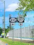 PR-177 west at PR-833 intersection in Frailes, Guaynabo
