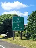 PR-2 west at PR-130 junction in downtown Hatillo