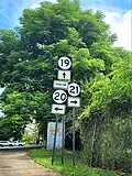 Signs for PR-19, PR-20 and PR-21