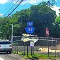 PR-779 west approaching PR-152 junction in Cedro Arriba, Naranjito