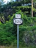 PR-823 east approaching PR-820 in Río Lajas, Toa Alta