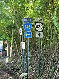 PR-823 east at PR-820 intersection in Río Lajas, Toa Alta