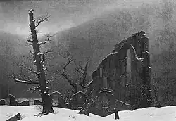 Caspar David Friedrich: Monk in the Snow, also known as Winter, 1808