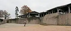 Northern service courtyard