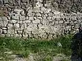 Wall with traces of fresco inside the enclosure.