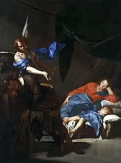 Bernardo Cavallino, c. 1645. Given the size of Jesus, and the basic accommodation, this might be the 3rd dream.