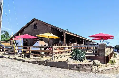 Outdoor service at La Cheve Mexican restaurant during the COVID-19 pandemic