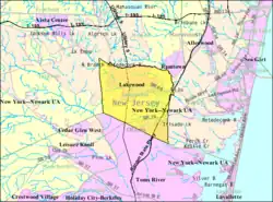 Census Bureau map of Lakewood Township, New Jersey Interactive map of Lakewood Township, New Jersey