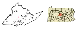 Location in Centre County, Pennsylvania