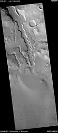 Cerulli crater, as seen by HiRISE.