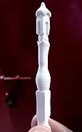 Chalk carving of a pillar