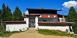 Rear entrance to the temple compound