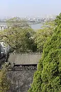 View of Han River, Guangji Bridge and Chaozhou City at Han Yu's temple.