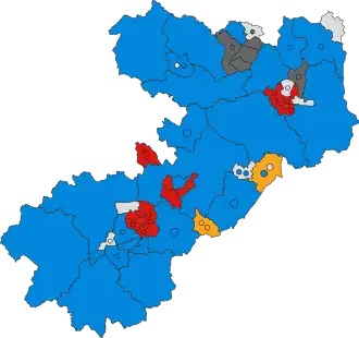 2019 results map