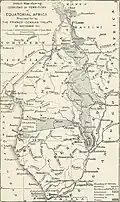 Sketch map showing cessions of territory in Equatorial Africa provided for by the Franco-German Treaty of Nov. 1911