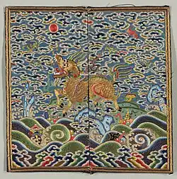 Qing dynasty mandarin square (military official)