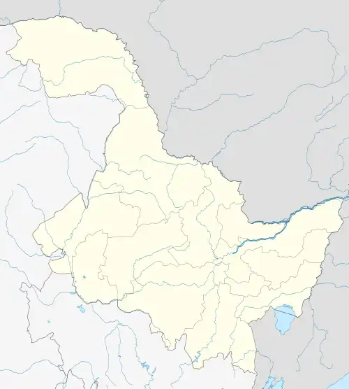 Nehe is located in Heilongjiang